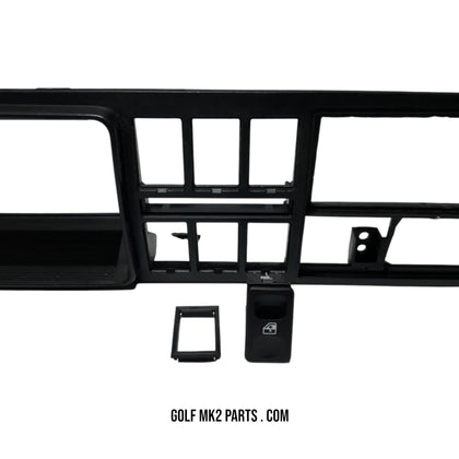 Power window switch plate adapter for dashboard frame