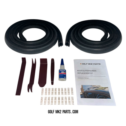 Kit de reemplazo de goma para canalones de techo de Golf y Jetta MK2 (191853705)