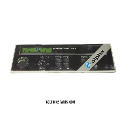 Folleto de radio Alpha Golf / Jetta MK2 BR-57 