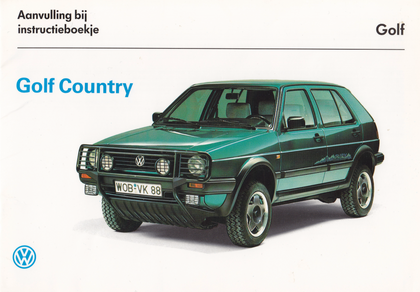 Manual de instrucciones del Golf MK2 Country (archivo PDF)