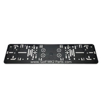 Golf MK2 Parts license plate holder (EU style)