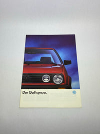 Folleto Golf Syncro
