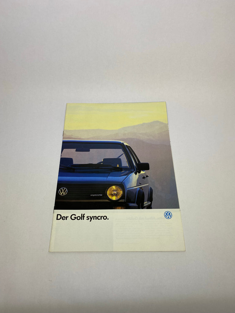Folleto Golf Syncro