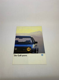 Folleto Golf Syncro